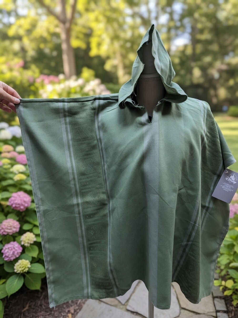 Disney Bruno Green Hooded Poncho Costume for Kids Size 5/6 – Encanto NO PANTS